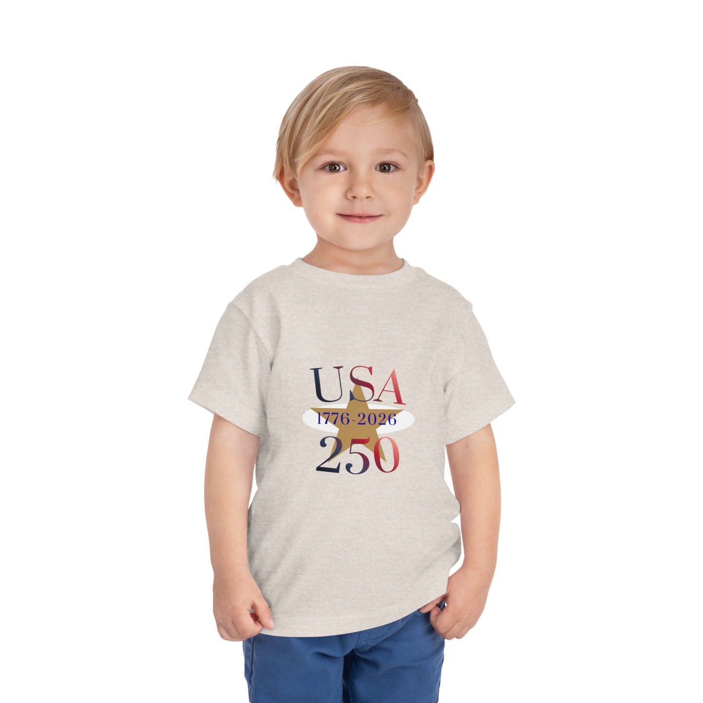 Toddler Tee - USA 250 1776-2026 Patriotic Independence Day Shirt