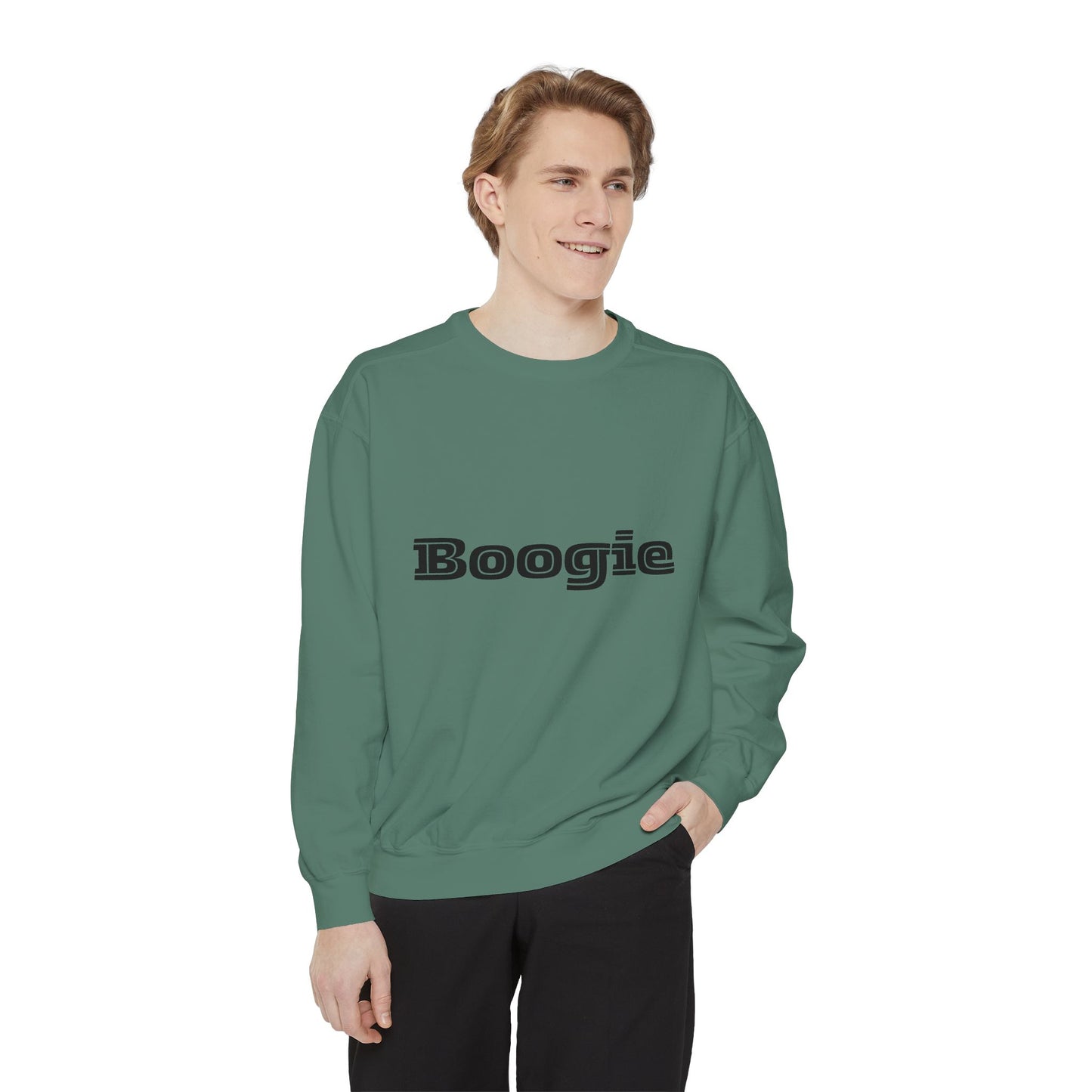 Boogie Sweatshirt - Dance Birthday Christmas Gift - Unisex Garment-Dyed
