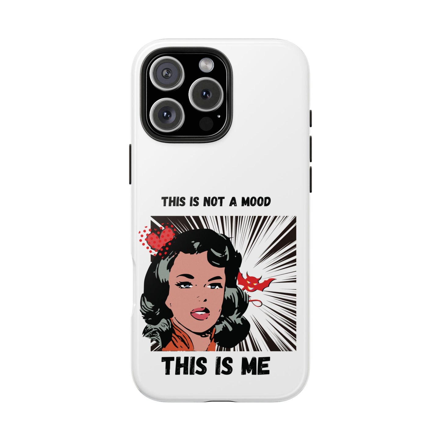 This is Not a Mood Tough Phone Cases, iPhone & Samsung cases, wireless charging, attitude, snarky, fun, gifts for women, gifts for friends