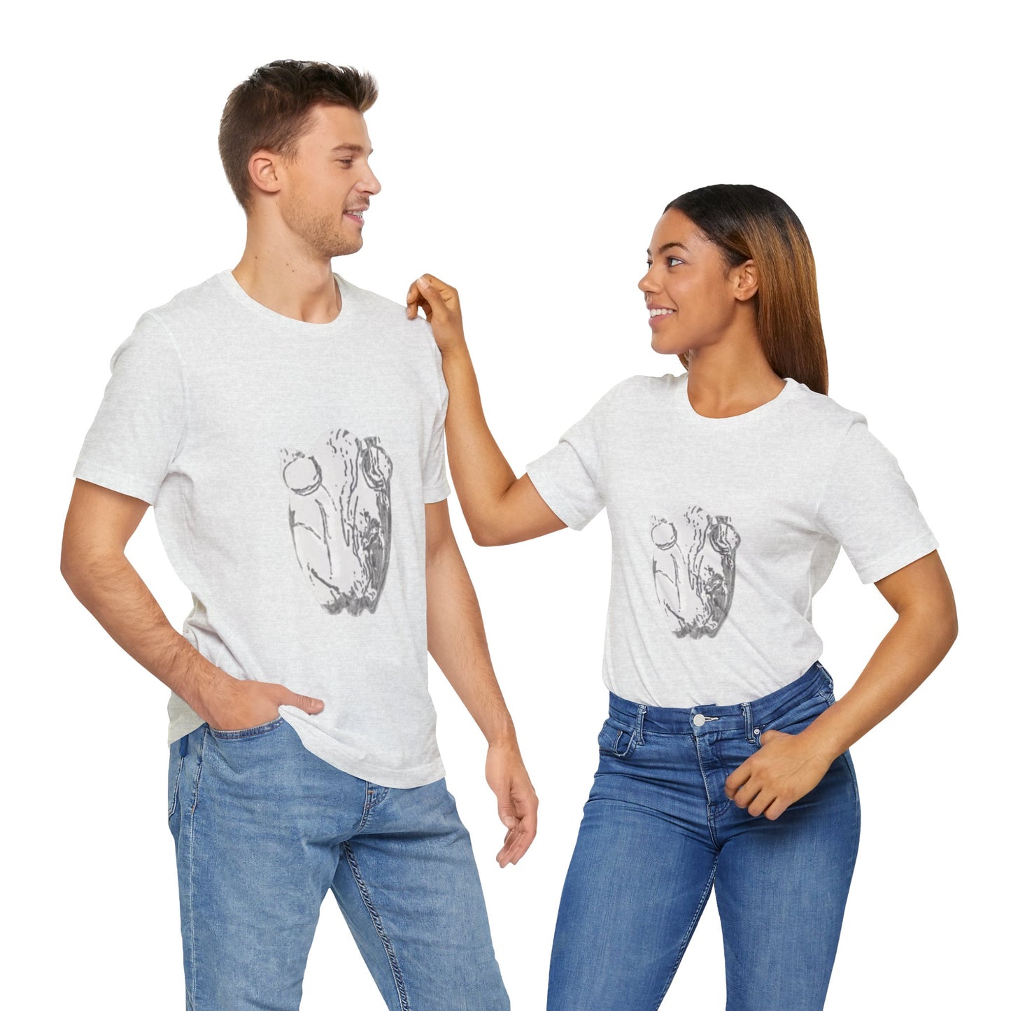 White Frog Unisex Tee - Nature and Animals Gender Neutral T-Shirt