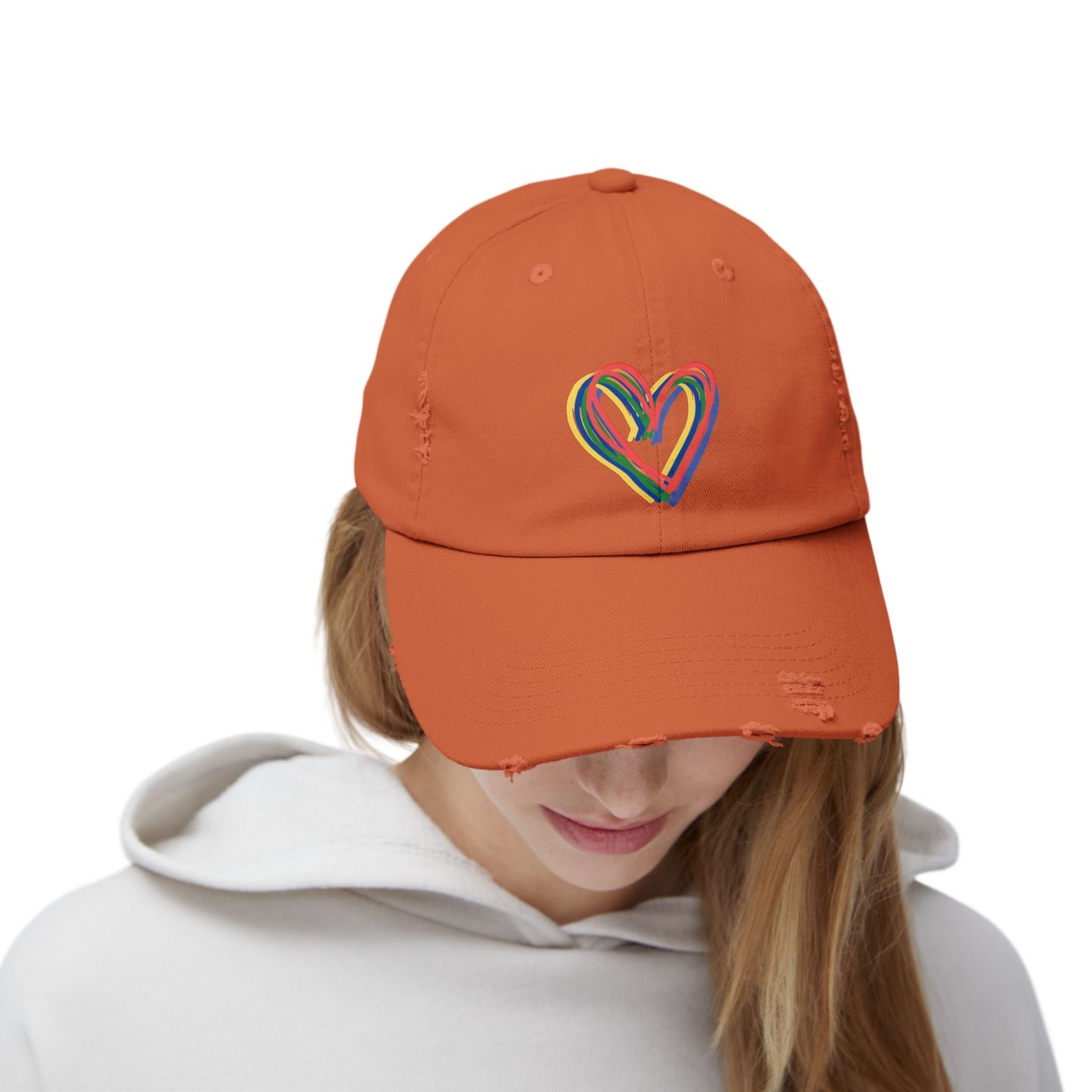 Rainbow Hearts Cap
