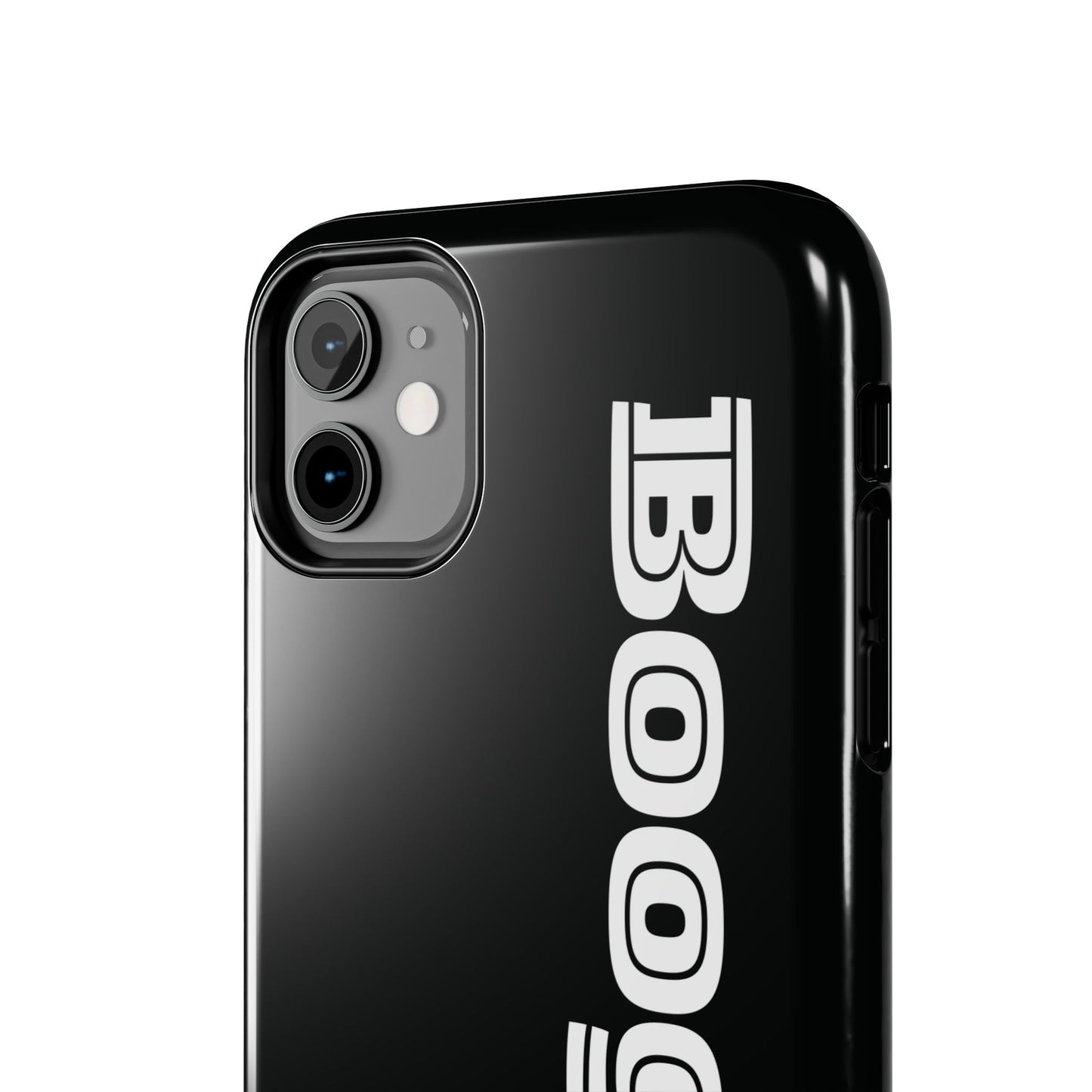 Boogie Black Tough Phone Cases, iPhone Samsung cases, wireless charging, gender neutral women men friends kids teens gift birthday Christmas