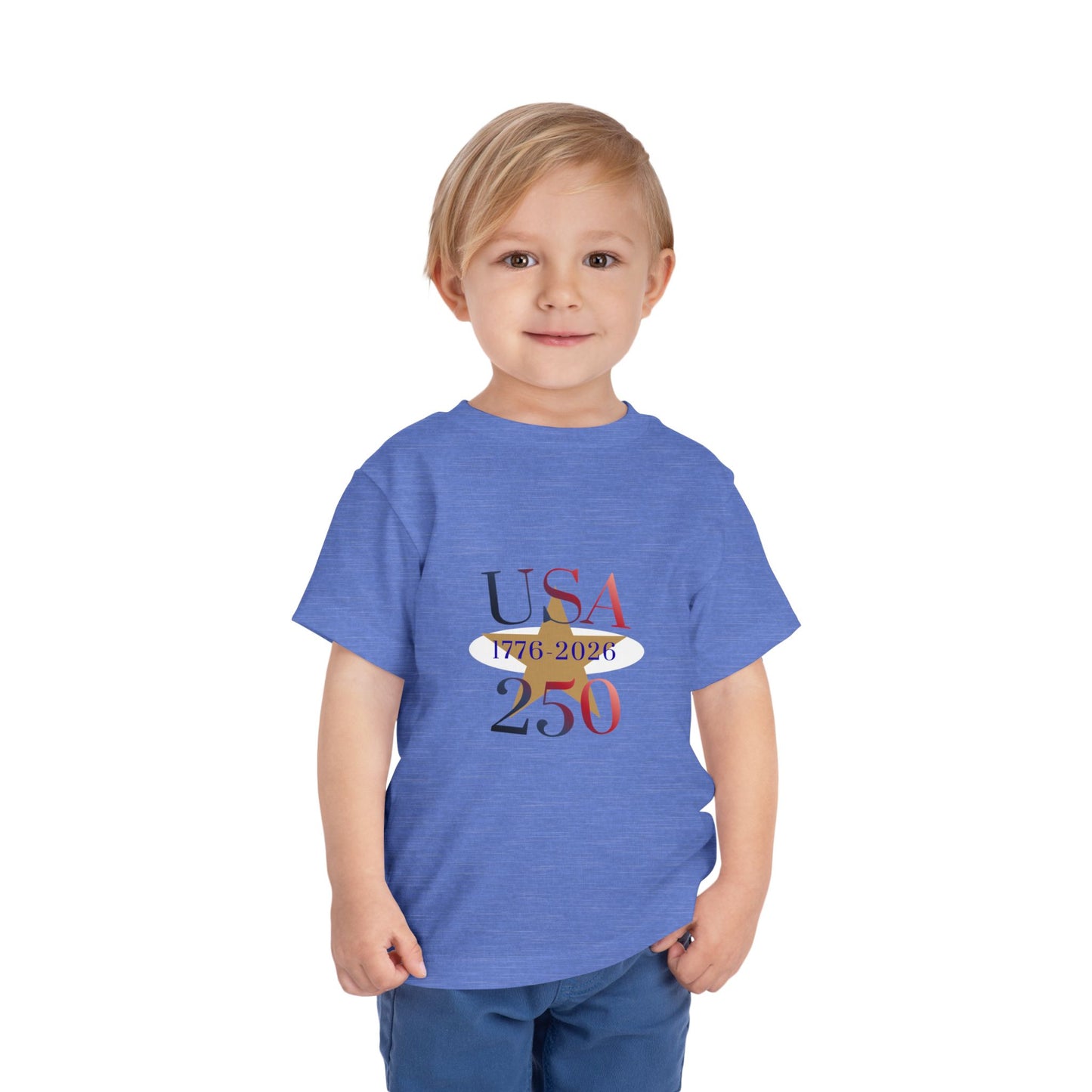 Toddler Tee - USA 250 1776-2026 Patriotic Independence Day Shirt