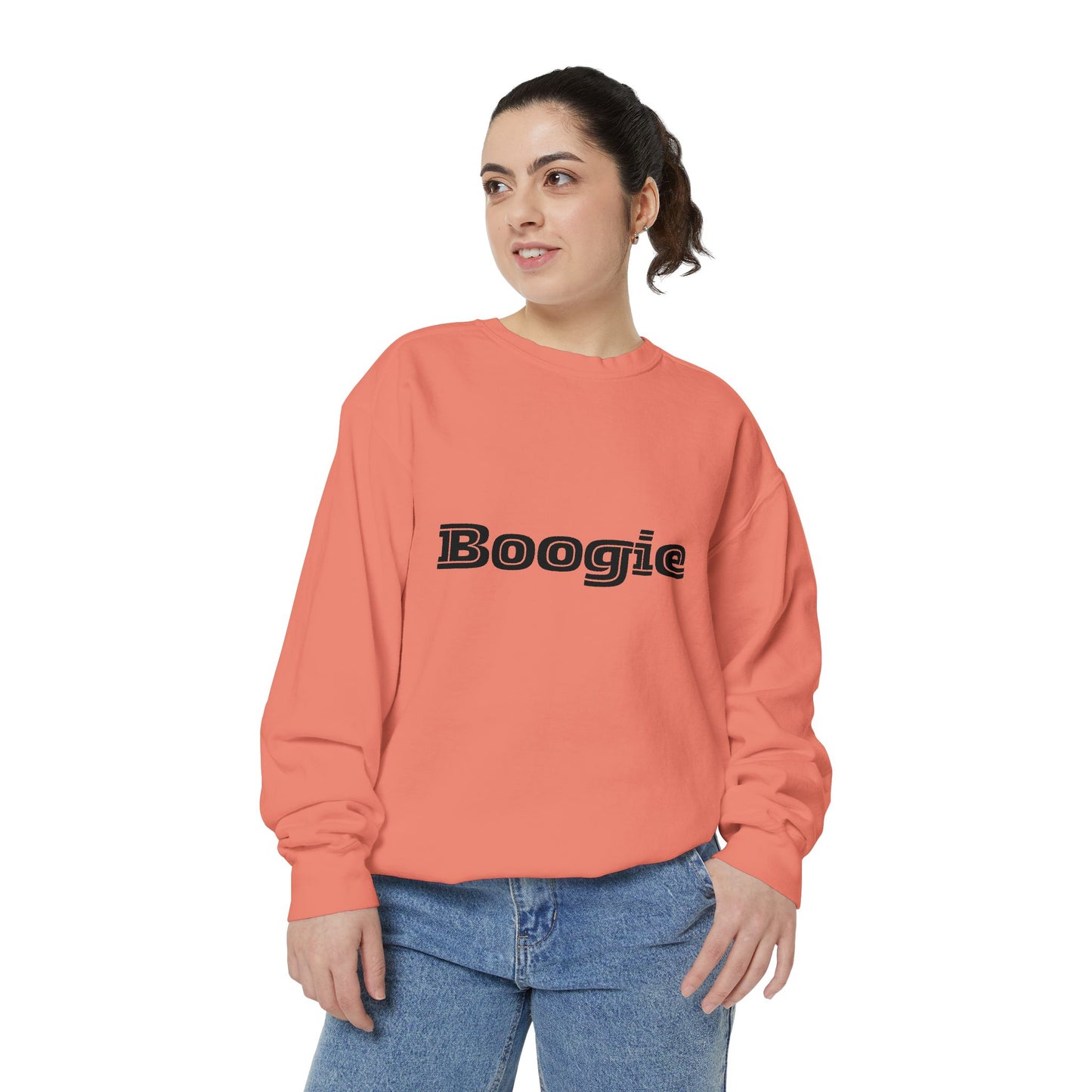 Boogie Sweatshirt - Dance Birthday Christmas Gift - Unisex Garment-Dyed