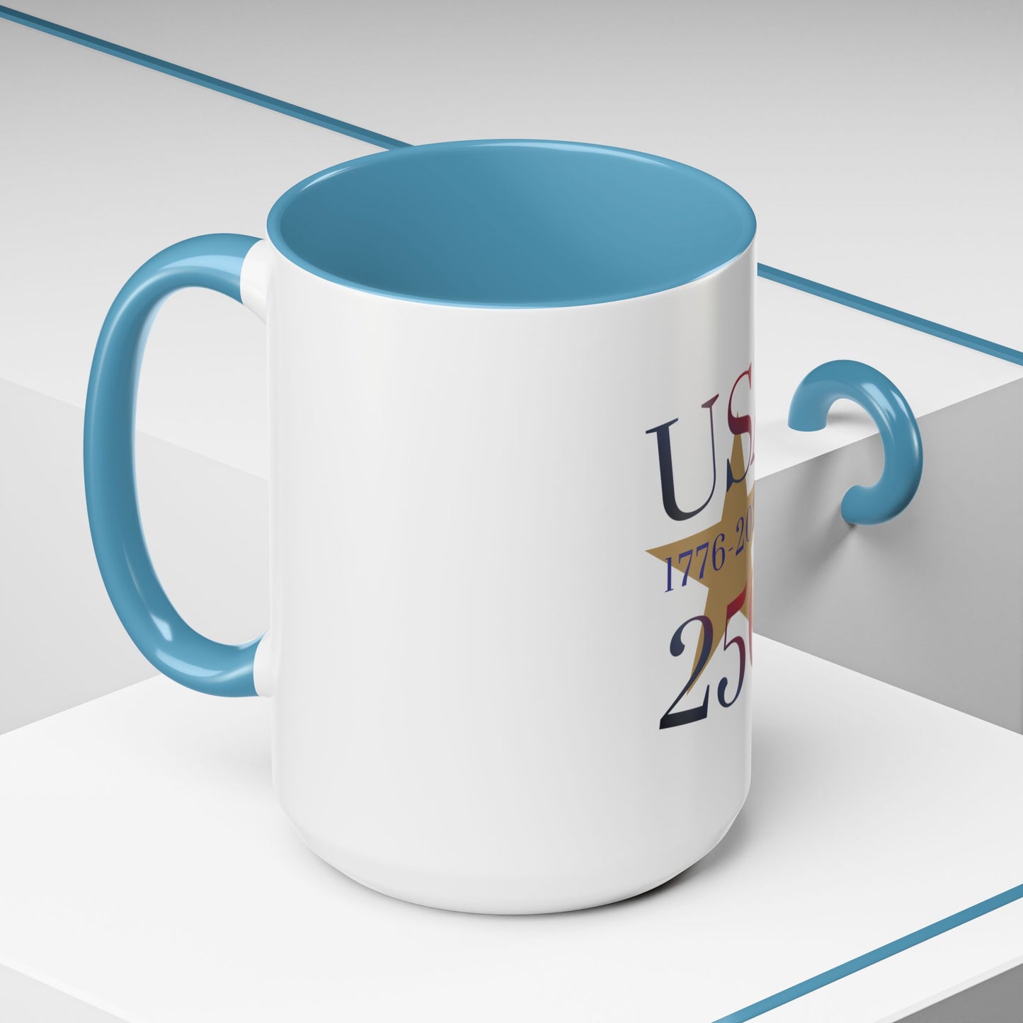 USA 250th Anniversary 1776 Accent Coffee Mug (11/15 oz)