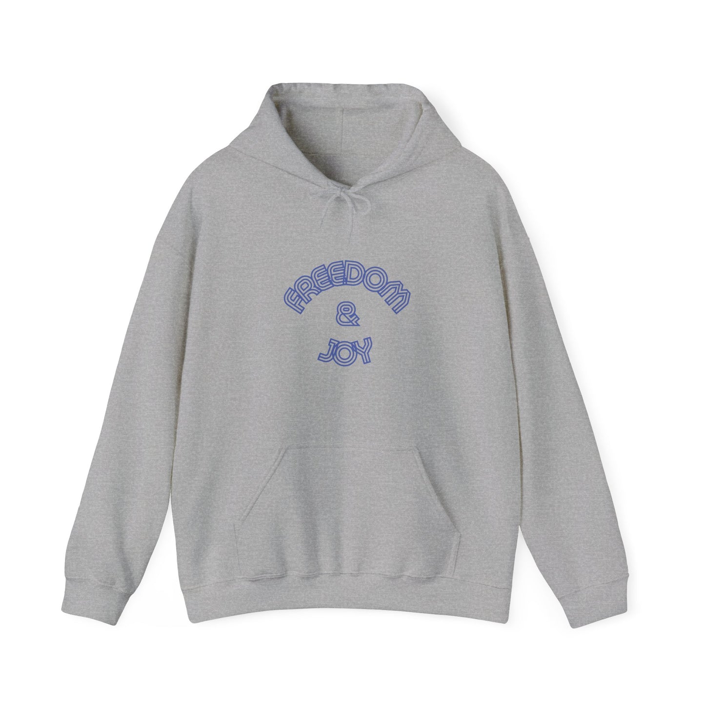 Freedom & Joy Unisex Heavy Blend™ Hooded Sweatshirt, America, Equality, Love, Political, Election, Gift, Comfy, Soft, Warm, Hoodie, Pullover