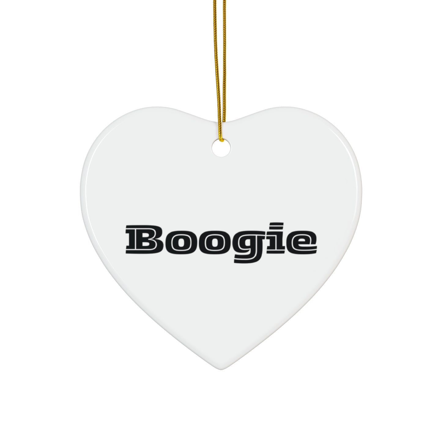 Boogie White & Black Hanging Ornament, dance, decor, Circle Snowflake Heart Star, Holiday Gifts all ages Christmas men women teens friends