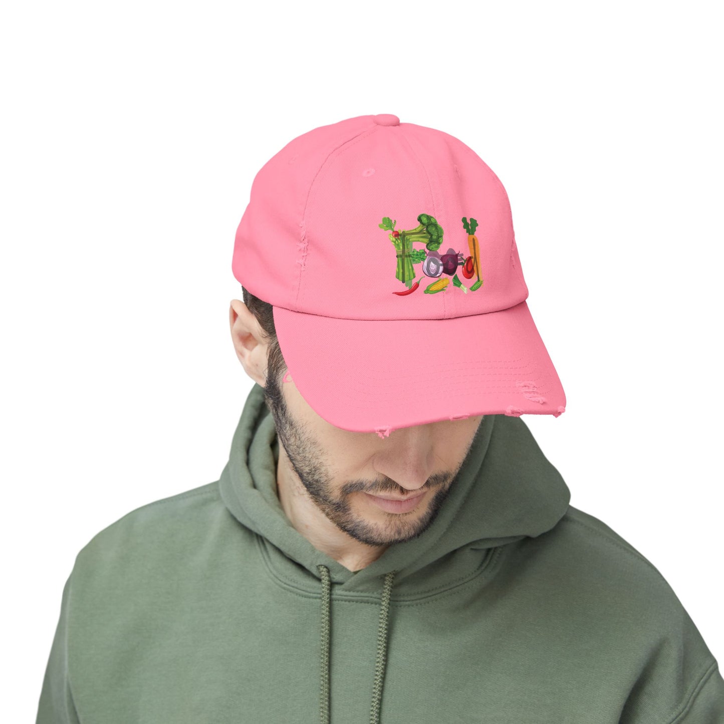 Food Vegetables Unisex Distressed Cap