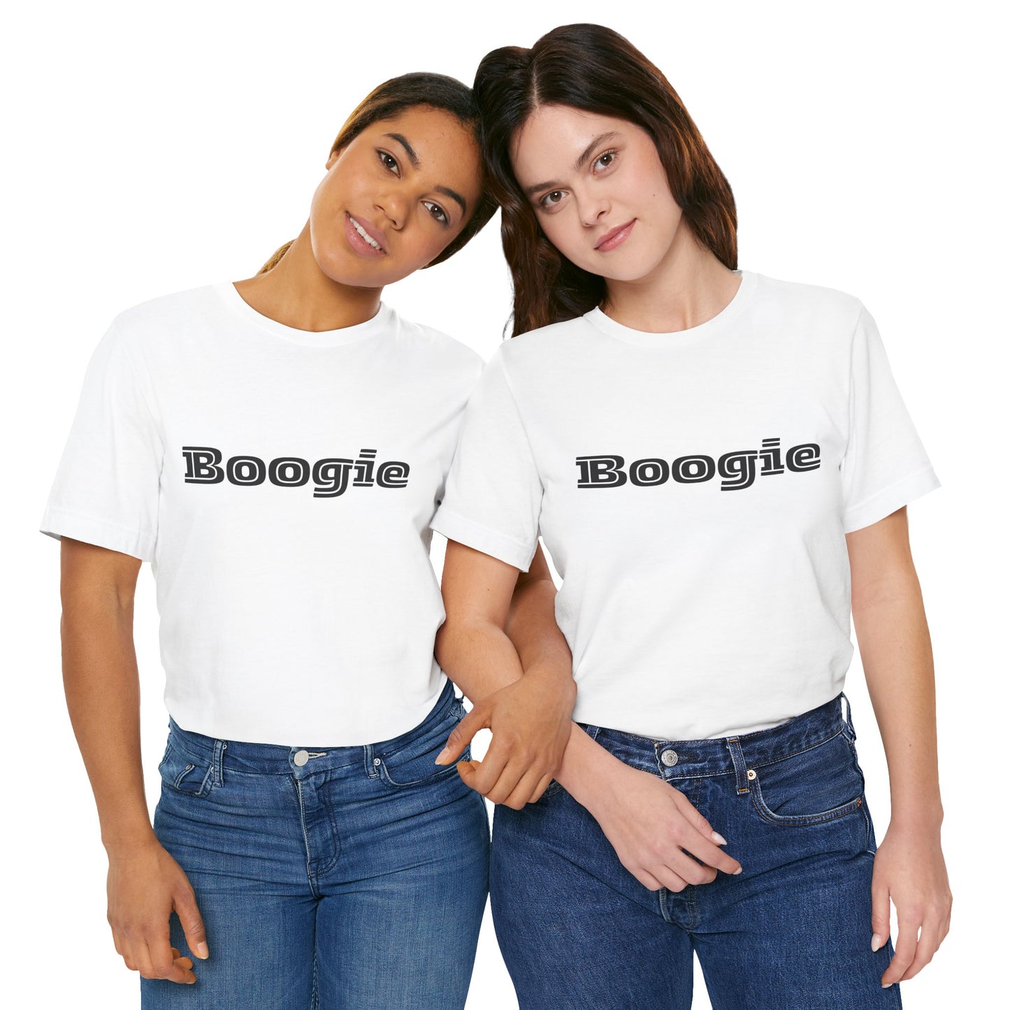 Boogie Black or White Unisex Fun Shirts, Dance, Gift, Comfy, Soft, Casual, Gender Neutral, Short Sleeve Tee, Women, Men, Teens, Friends