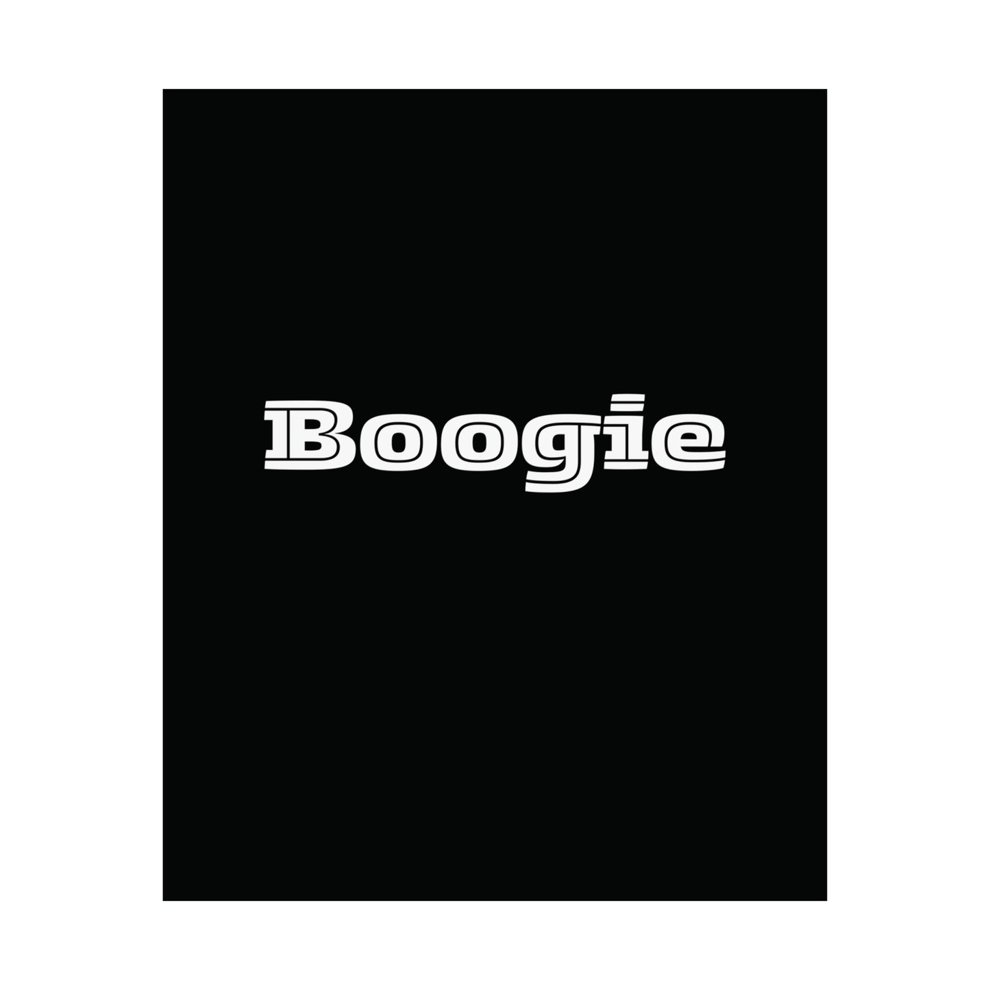 Boogie Black Matte Vertical Poster, Dance, Wall Art, You Frame, Home Decor, Dorm, Gift, Gender Neutral, Under 20 Dollars, Birthday Christmas