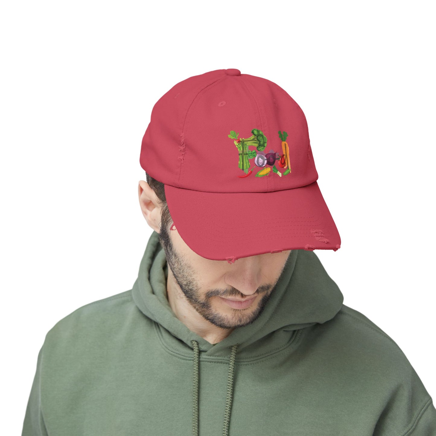 Food Vegetables Unisex Distressed Cap