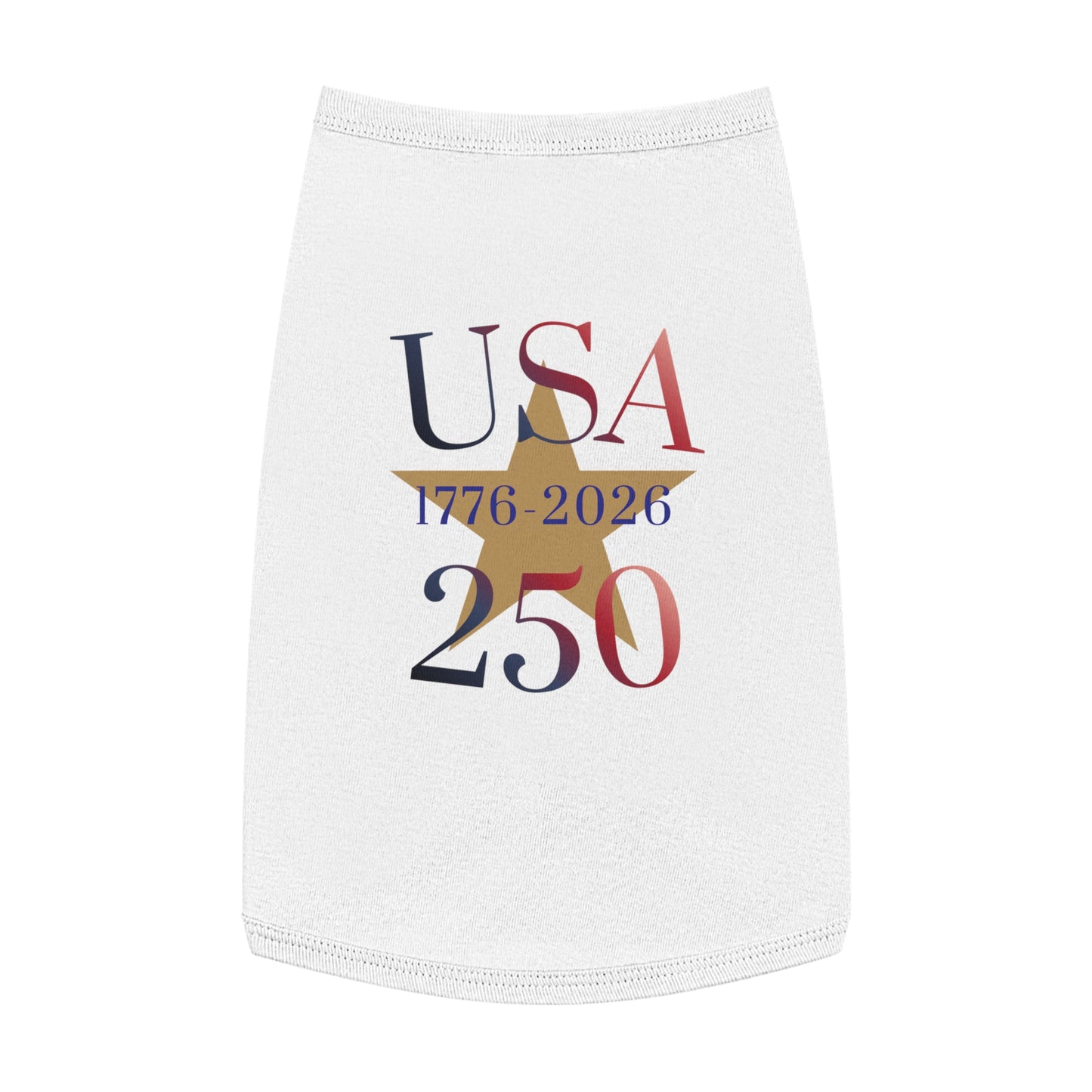 USA 250 Pet Tank Top — Patriotic Fourth of July Shirt