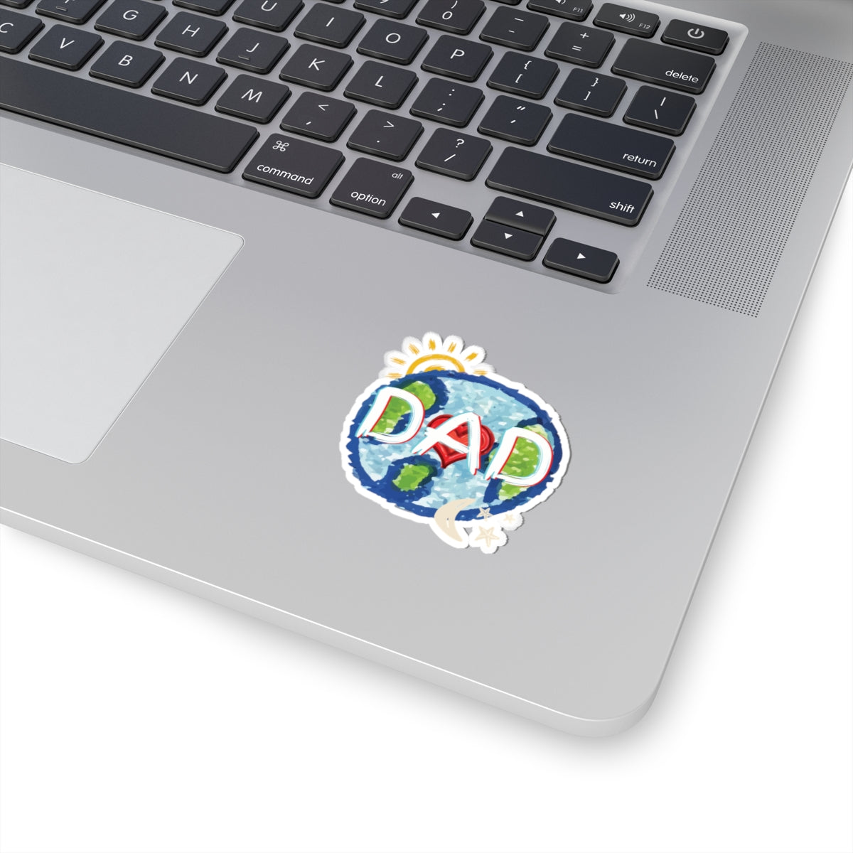 Dad Love Kiss-Cut Stickers, Father's Day Gift, Heart Sun Moon Stars Whole World Sticker, Scrapbooking Decal