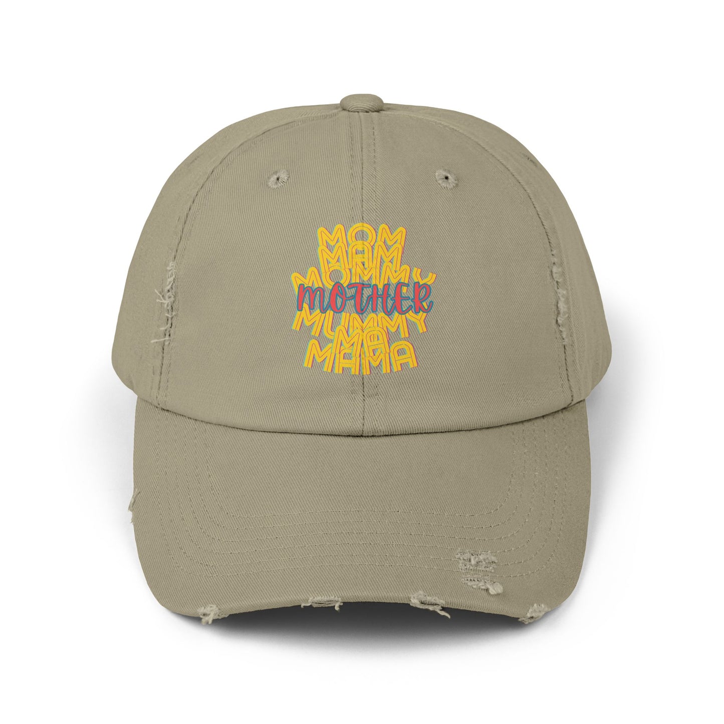 Mother Unisex Distressed Cap, Mom Mam Mommy Mummy Ma Mama, Mothers Day, Gift, Hats, Cotton Twill, Adjustable, Gifts for Women