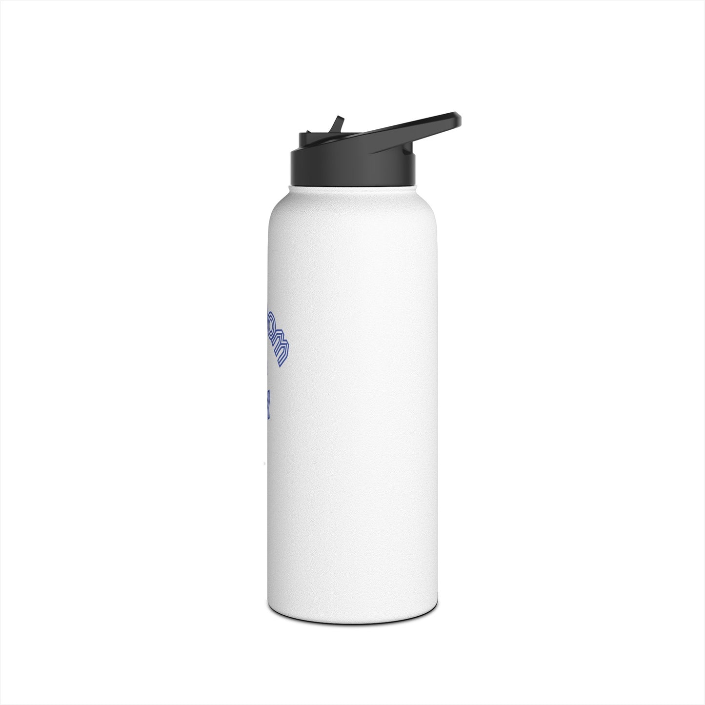 Freedom & Joy White Stainless Steel Water Bottle, America, Equality, Love, Election, Political, Vote, Gift, Exercise, Workout, Eco BPA-free