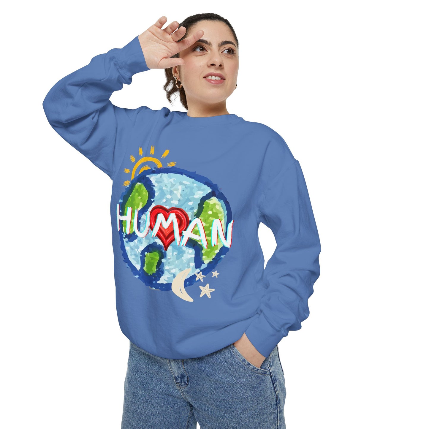 Human World Graphic Unisex Sweatshirt
