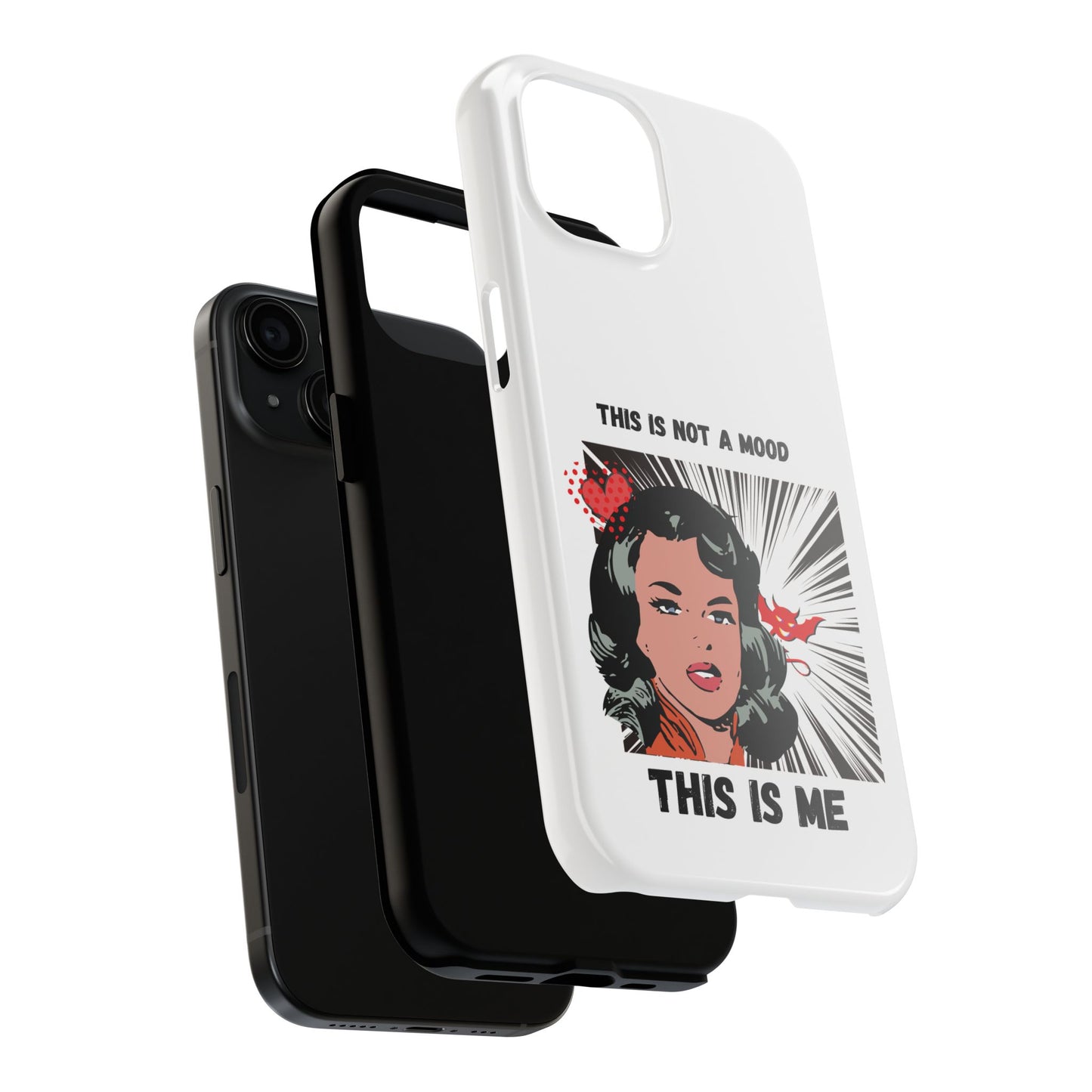 This is Not a Mood Tough Phone Cases, iPhone & Samsung cases, wireless charging, attitude, snarky, fun, gifts for women, gifts for friends