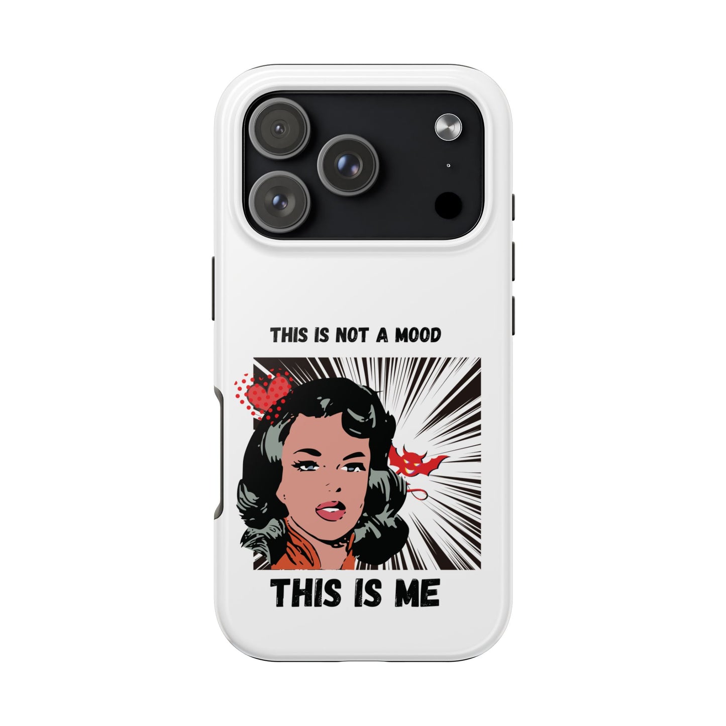 This is Not a Mood Tough Phone Cases, iPhone & Samsung cases, wireless charging, attitude, snarky, fun, gifts for women, gifts for friends