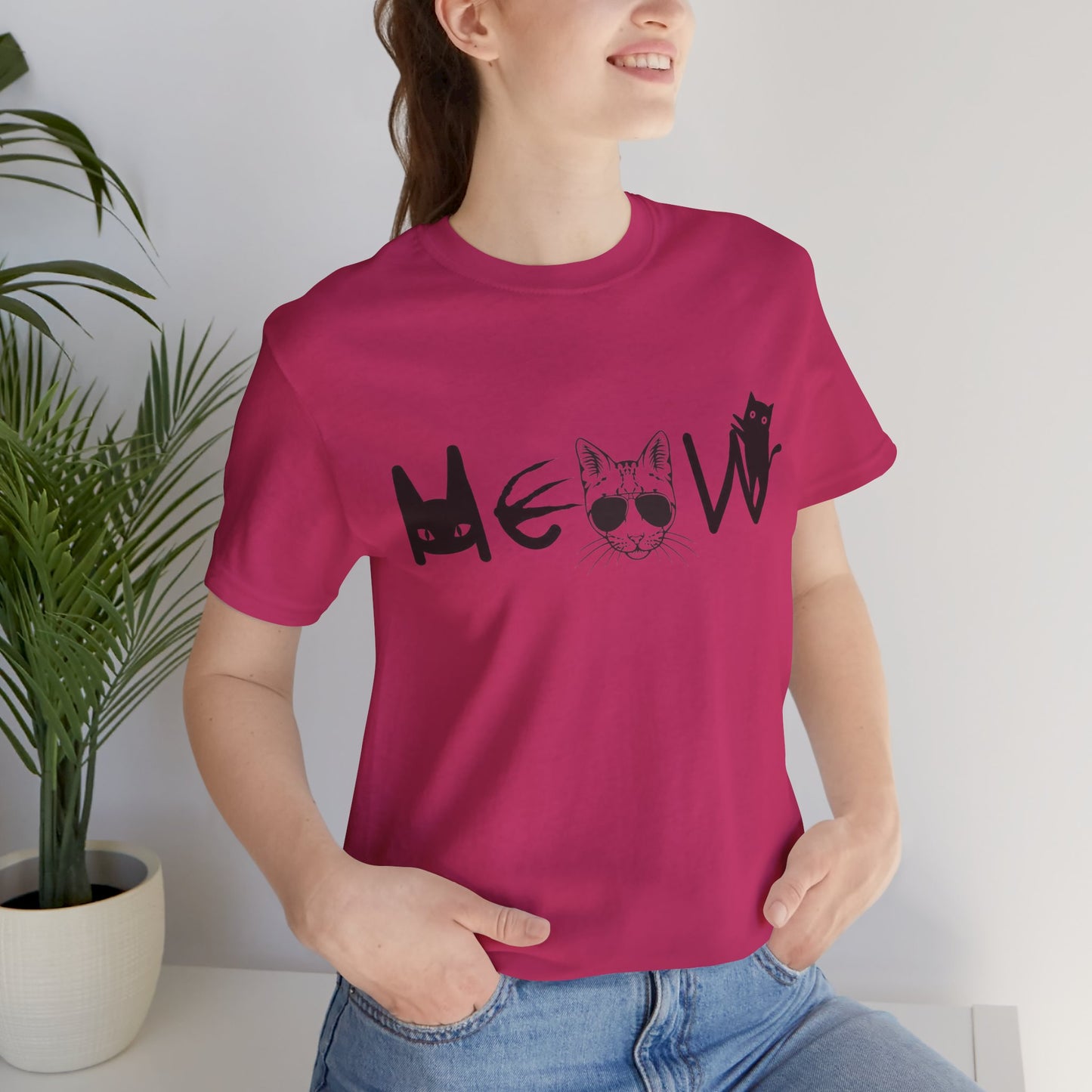 Meow Unisex Tee - Cats, Sassy, Fun Shirt for Halloween or Election Gift