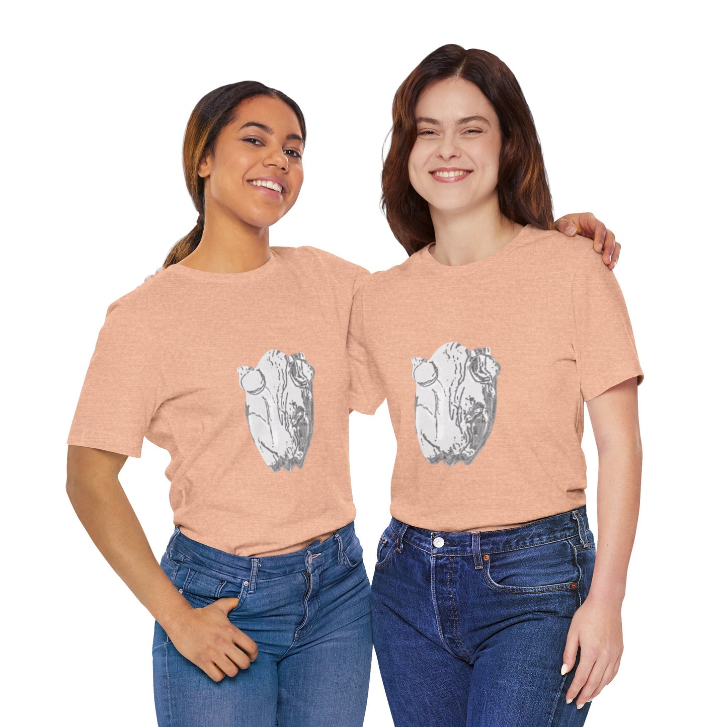 White Frog Unisex Tee - Nature and Animals Gender Neutral T-Shirt