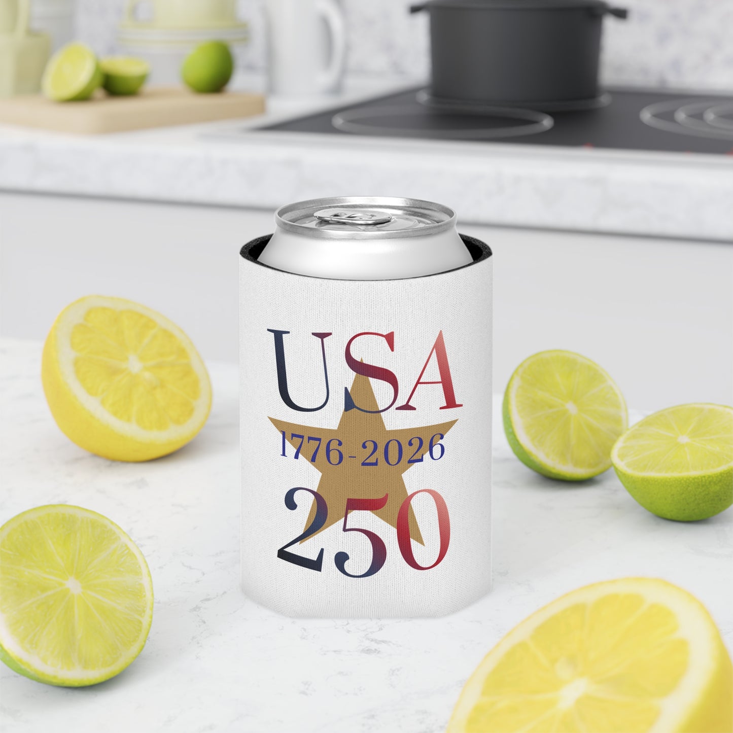 USA 250 Can Cooler – 1776-2026 Centennial Patriotic Koozie