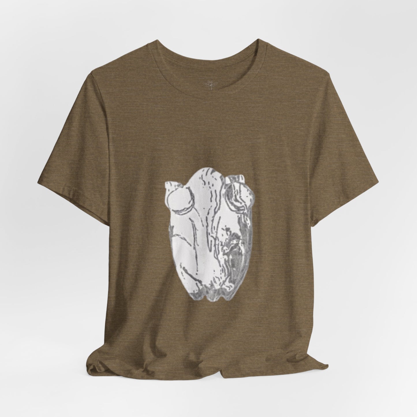 White Frog Unisex Tee - Nature and Animals Gender Neutral T-Shirt