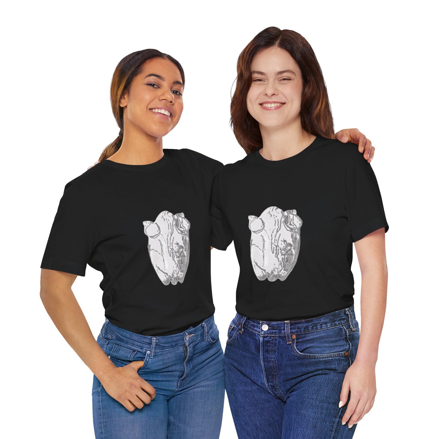 White Frog Unisex Tee - Nature and Animals Gender Neutral T-Shirt