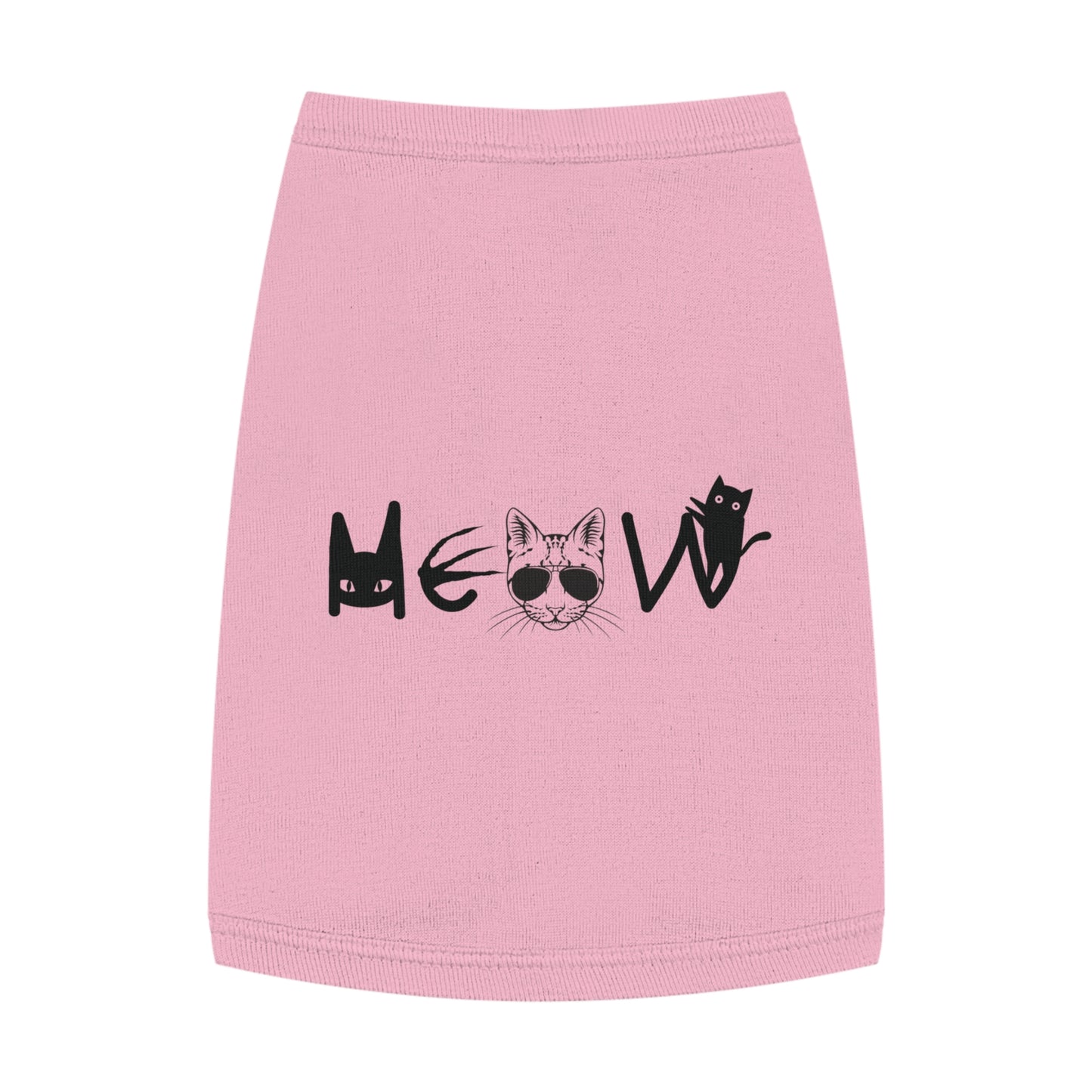 Meow Pet Tank Top, pet shirts, pet clothes, funny dog clothes, gifts, sarcastic, pet fashions, attitude, cotton, dog shirts, cat shirts