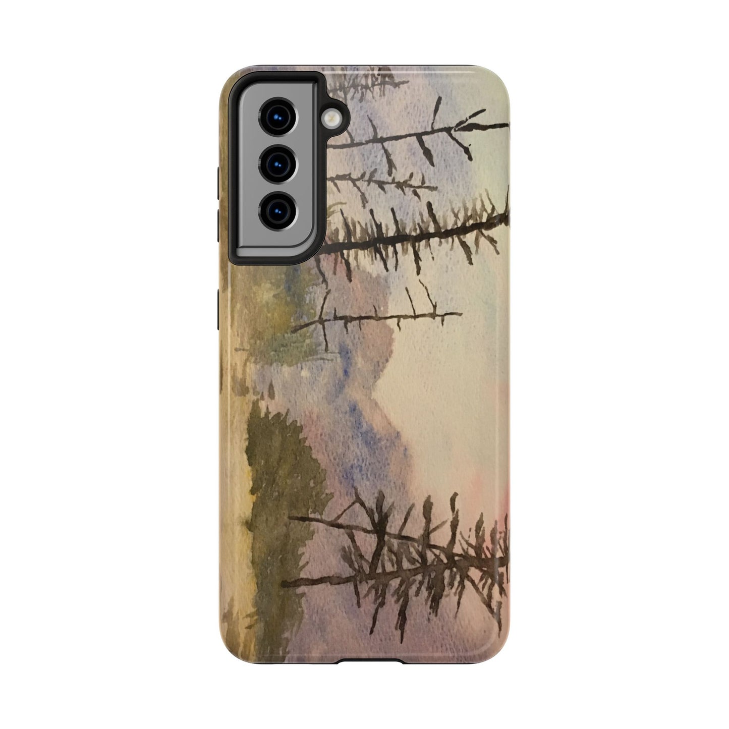 Glacier National Park After Fire Tough Phone Cases, iPhone & Samsung cases, wireless charging, mountains, nature, original artwork, gifts