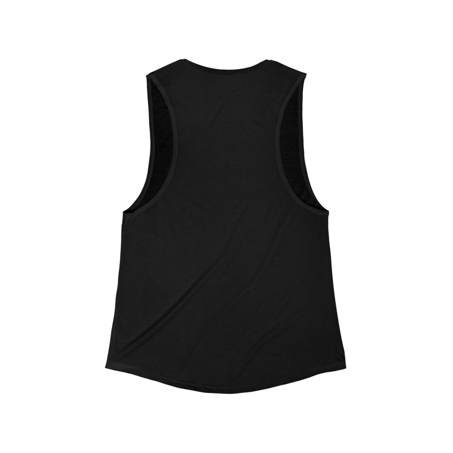 Im Working Toward One Less Chin Women's Flowy Scoop Muscle Tank, funny, exercise, aging, snark, gender neutral, womens tee, gift, sleeveless