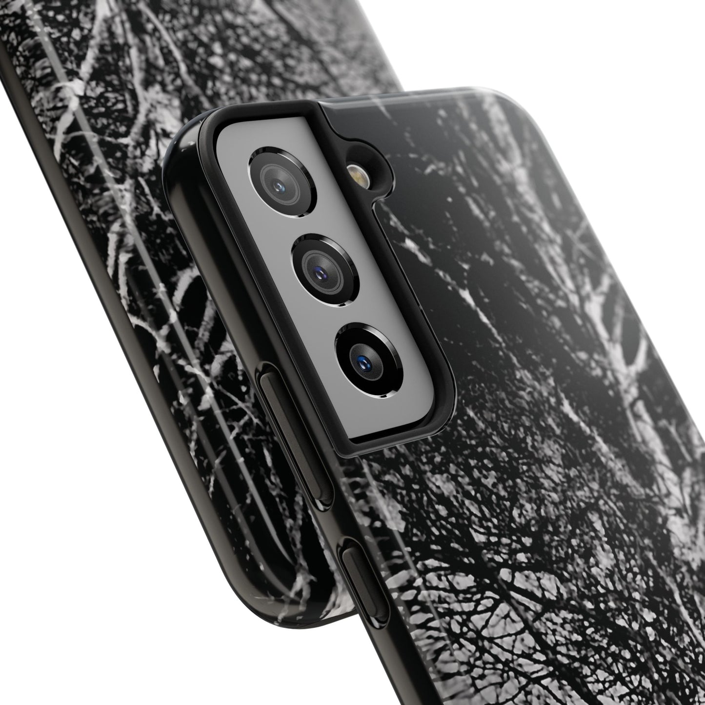 Worm Moon Night Trees Tough Phone Cases, iPhone & Samsung cases, wireless charging, trees, nature, spooky, original photo, gifts, Halloween