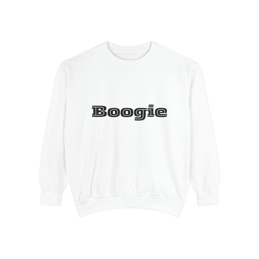 Boogie Sweatshirt - Dance Birthday Christmas Gift - Unisex Garment-Dyed