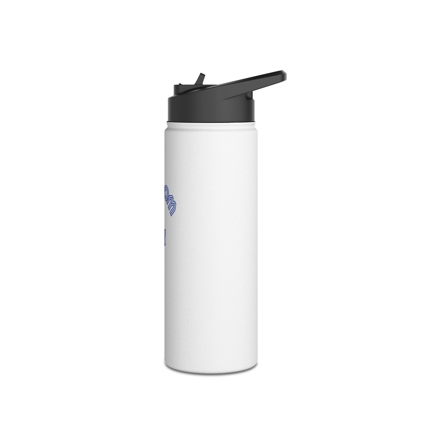 Freedom & Joy White Stainless Steel Water Bottle, America, Equality, Love, Election, Political, Vote, Gift, Exercise, Workout, Eco BPA-free