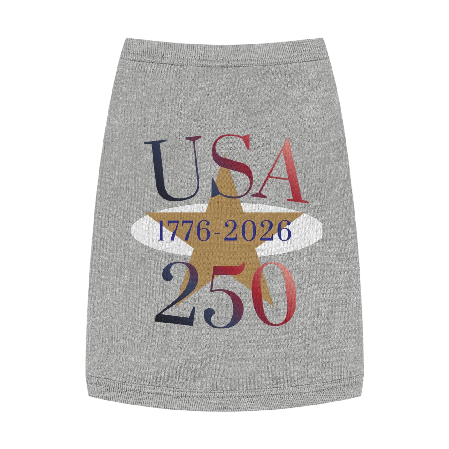 USA 250 Pet Tank Top — Patriotic Fourth of July Shirt