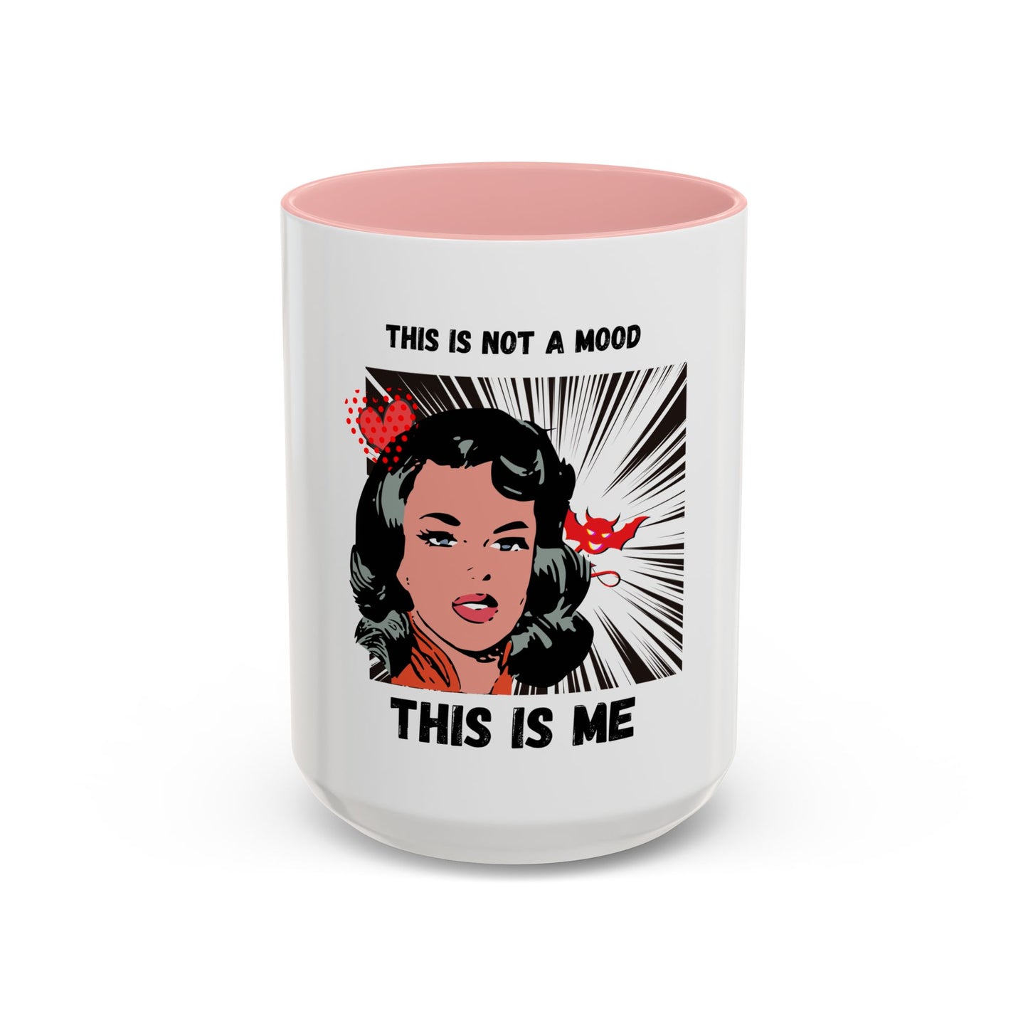 This Is Not A Mood Funny Coffee Mug -Gifts For Women, Friends, Ceramic, BPA-Free
