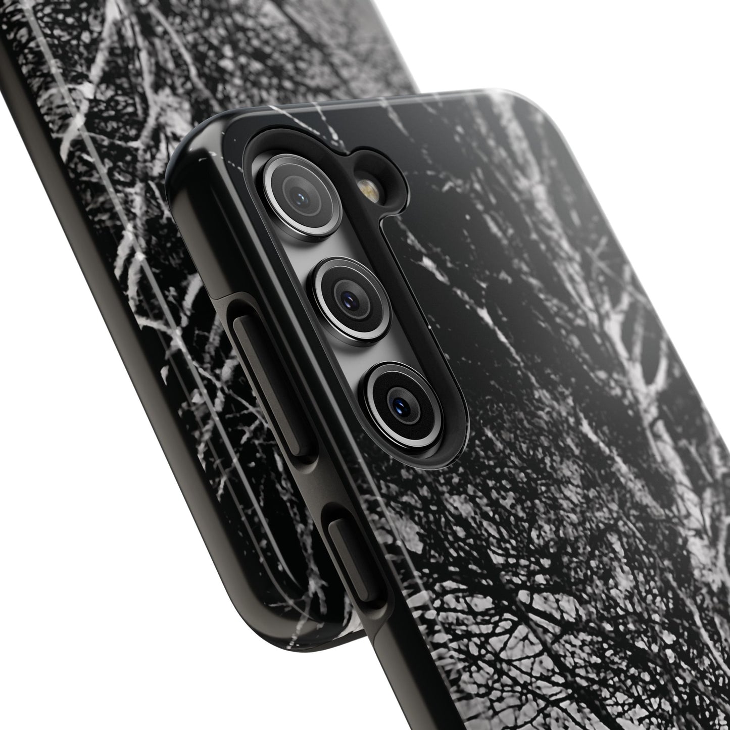 Worm Moon Night Trees Tough Phone Cases, iPhone & Samsung cases, wireless charging, trees, nature, spooky, original photo, gifts, Halloween