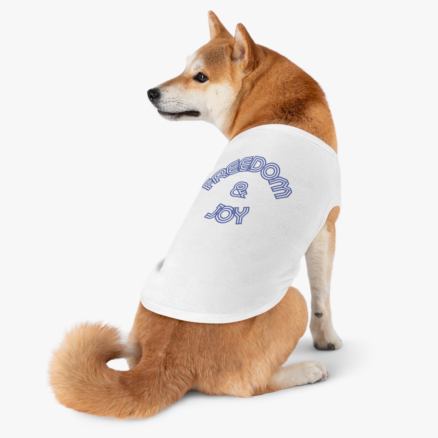 Freedom & Joy Pet Tank Top, love, happy, America, dog clothes, gifts, pet fashions, furry friends, cotton, dog shirts, cat shirts