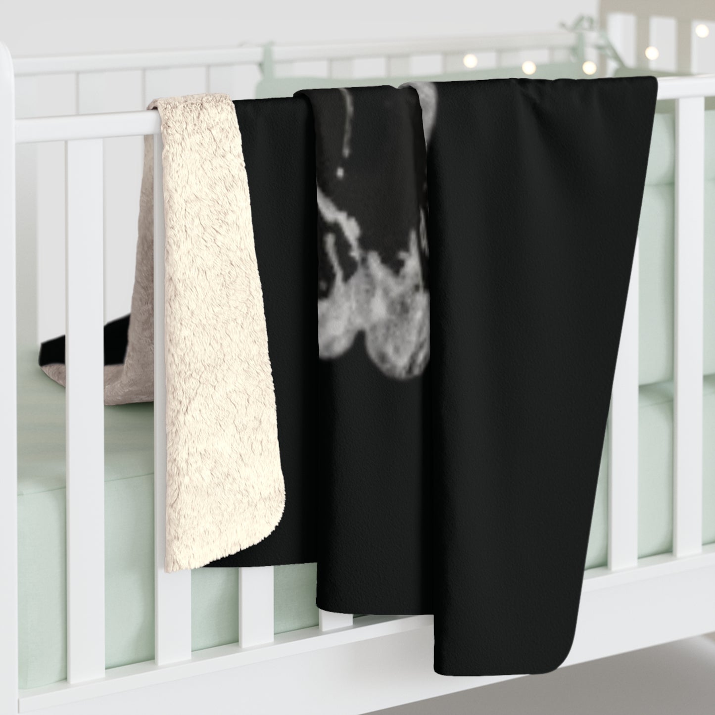 Frog Black Sherpa Fleece Blanket, Animals, Amphibians, Nature, Home Decor, Soft, Cozy, Holidays, Gift, Gender Neutral, Throw 50x60 60x80