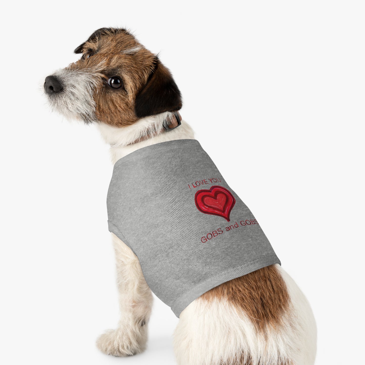 I Love You Gobs and Gobs Pet Tank Top, dog clothes, gifts, pet fashions, furry friends, cotton, dog shirts, cat shirts, Valentines Day