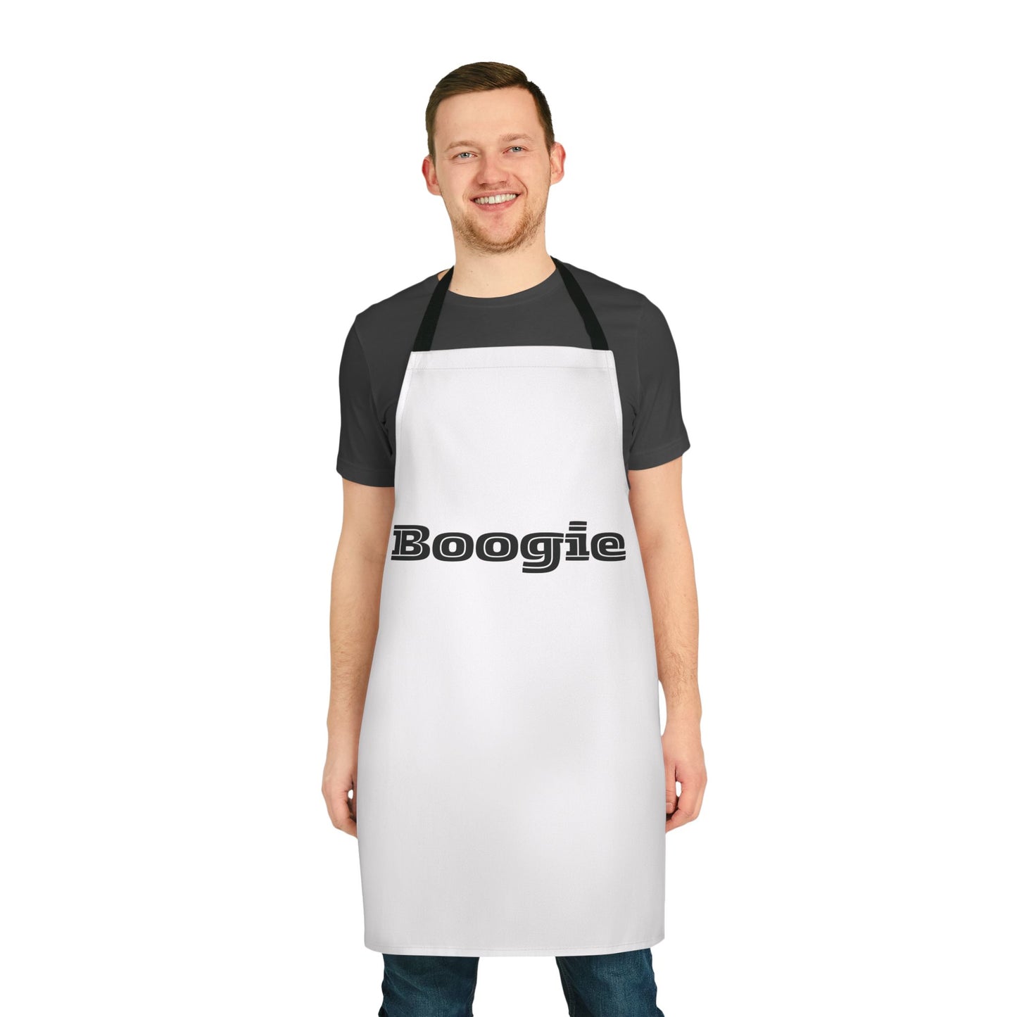 Boogie White Unisex Chefs Apron