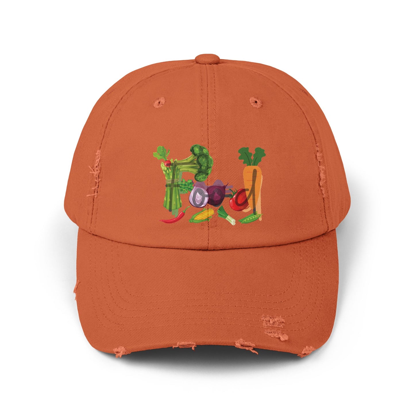 Food Vegetables Unisex Distressed Cap