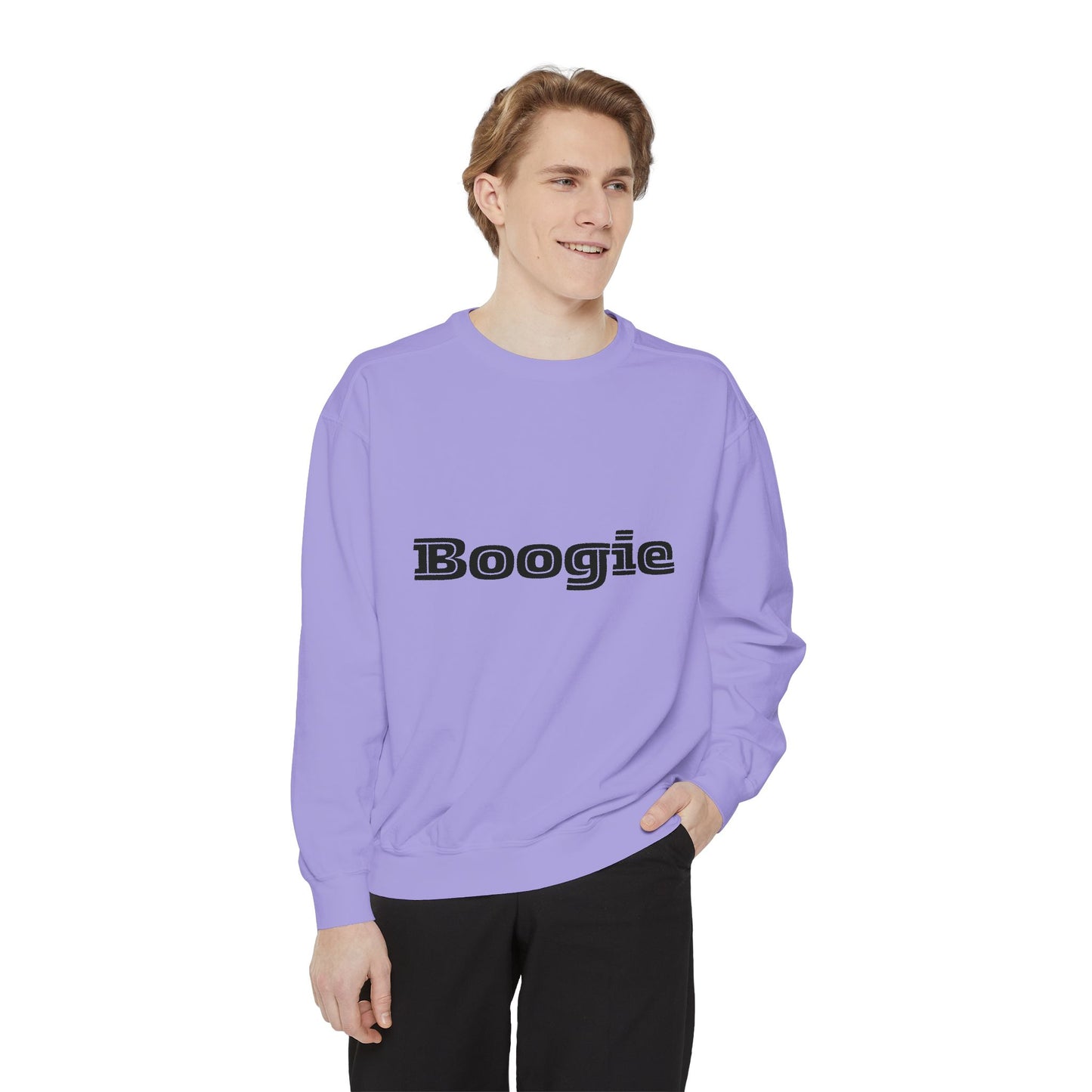 Boogie Sweatshirt - Dance Birthday Christmas Gift - Unisex Garment-Dyed
