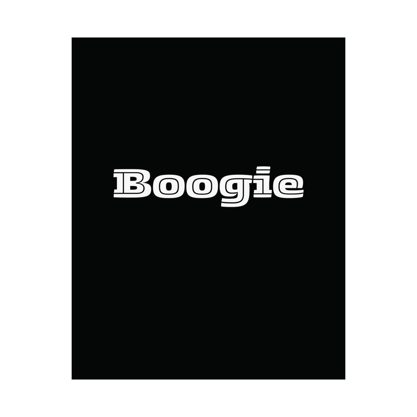 Boogie Black Matte Vertical Poster, Dance, Wall Art, You Frame, Home Decor, Dorm, Gift, Gender Neutral, Under 20 Dollars, Birthday Christmas