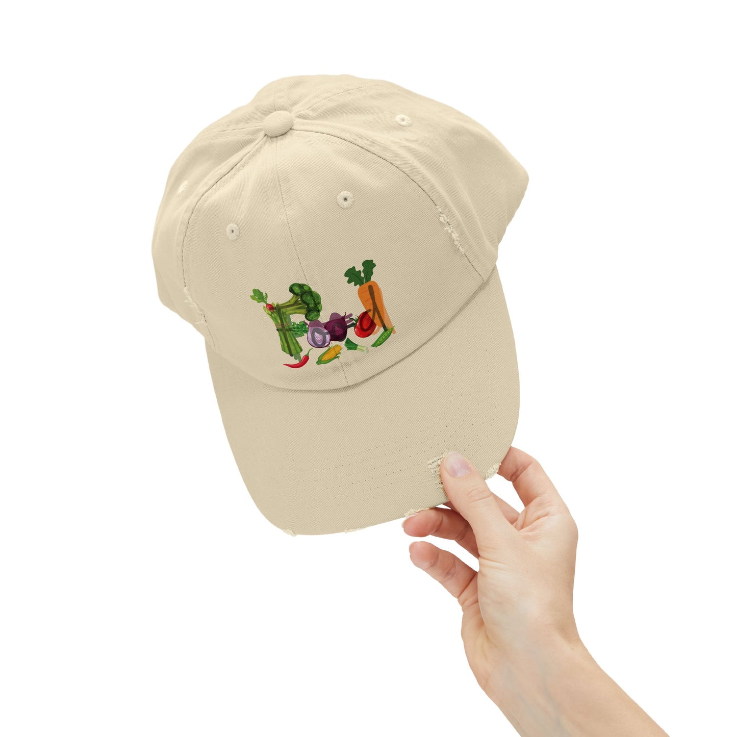 Food Vegetables Unisex Distressed Cap