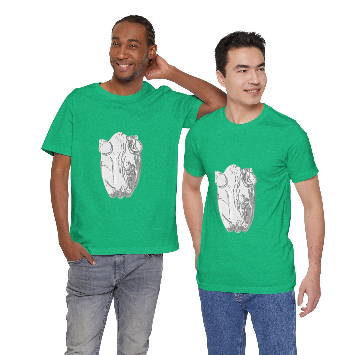 White Frog Unisex Tee - Nature and Animals Gender Neutral T-Shirt