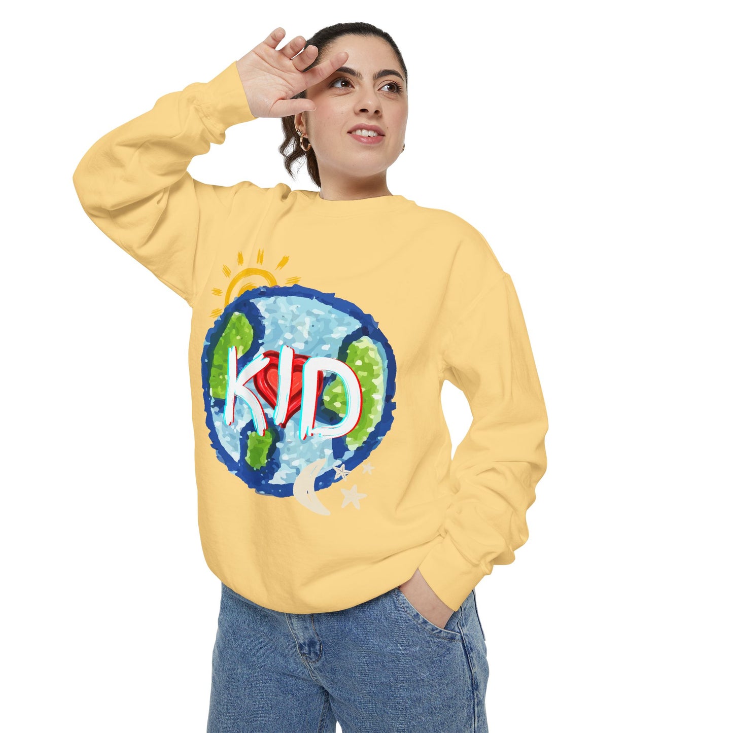 Kid World Graphic Unisex Sweatshirt