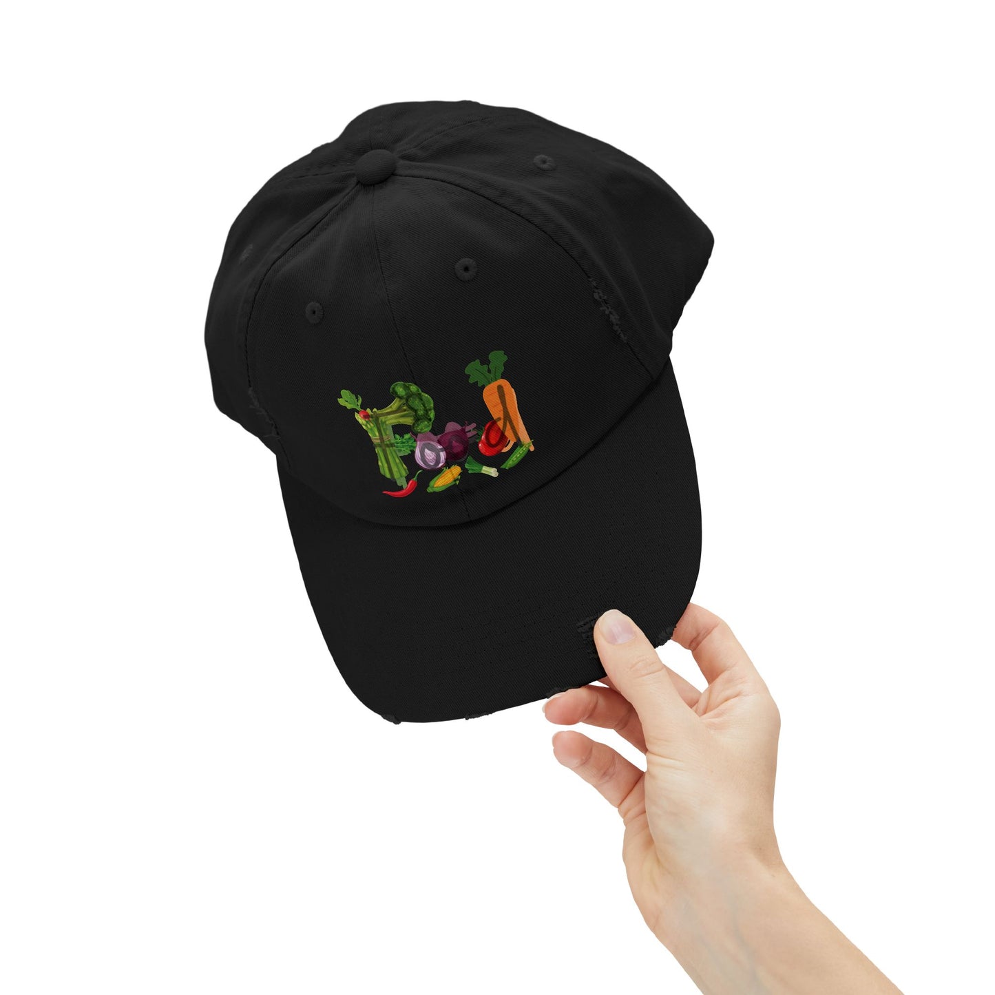 Food Vegetables Unisex Distressed Cap