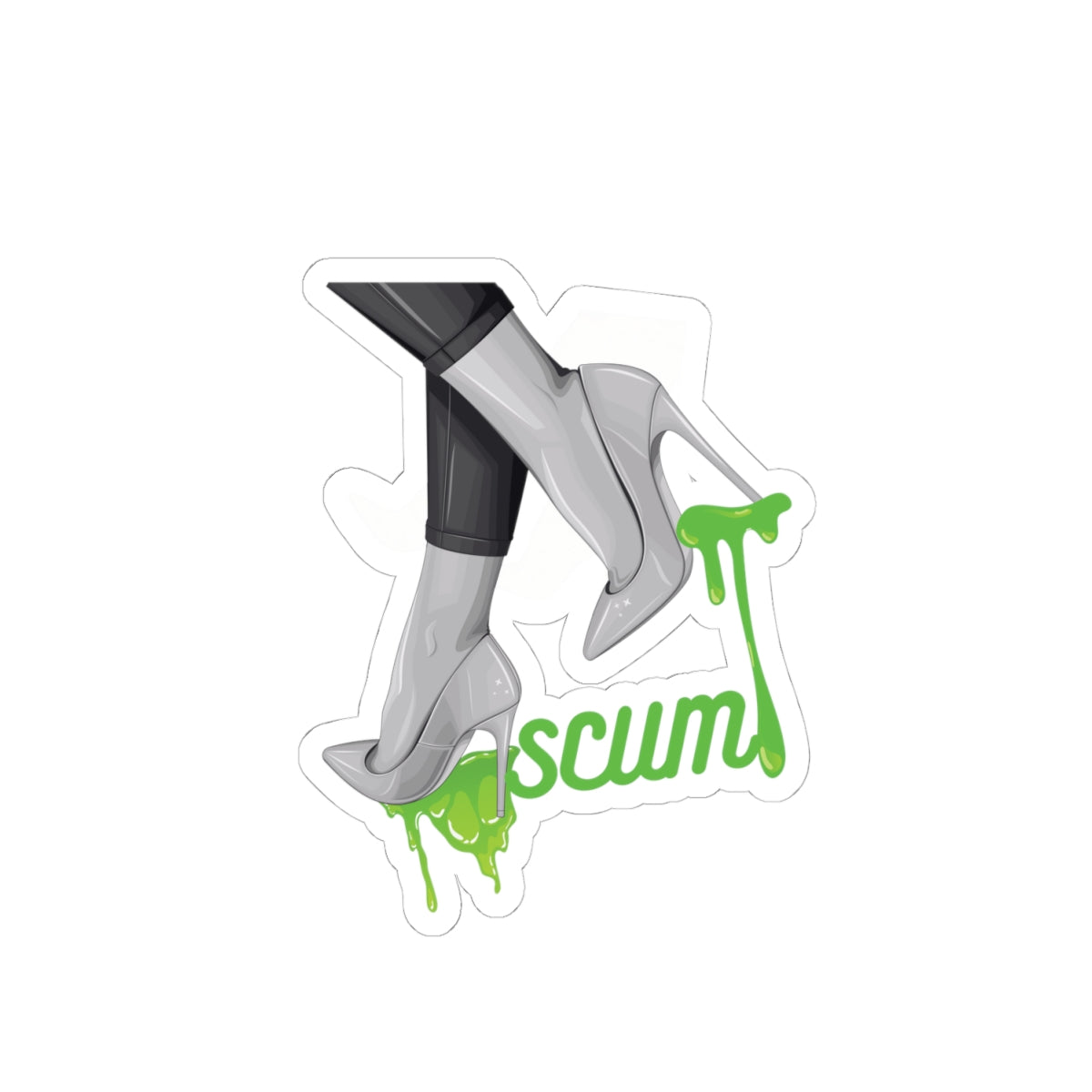 Fashion Stickers, High Heels Dripping Scum Sticker, Shoe Lover Gift, Trendy Decal, Girly Accessories, Laptop Decor, Vinyl Decal