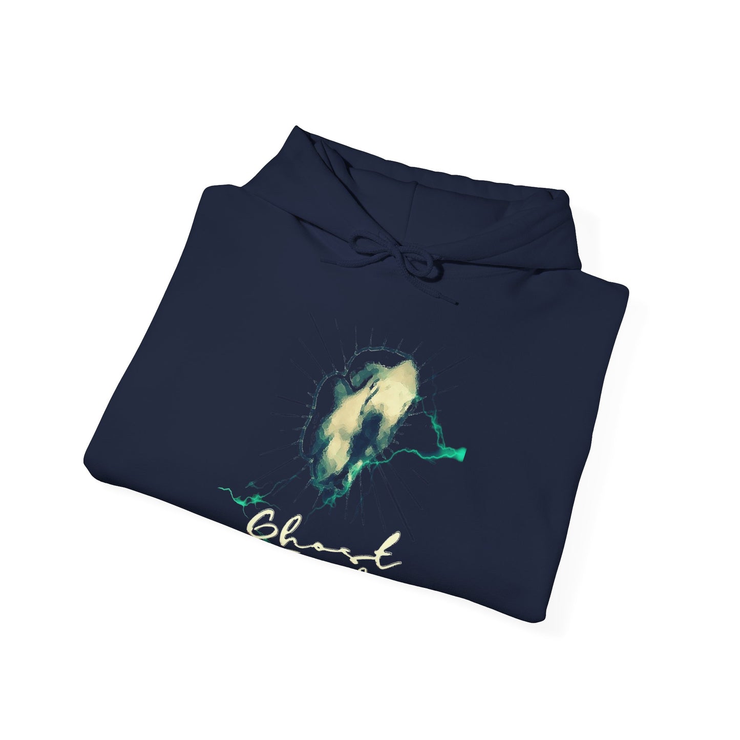 Ghost Fish Unisex Heavy Blend™ Hooded Sweatshirt, funny shirts, hoodies, gifts for friends, gender neutral, graphic art, personality, witty
