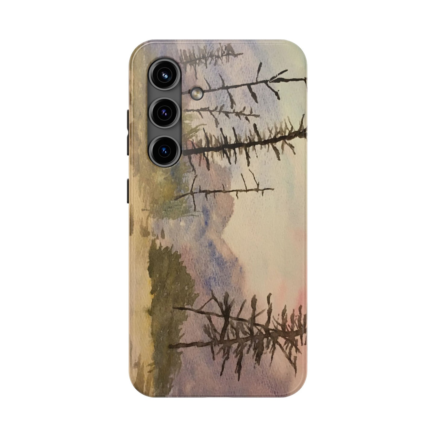 Glacier National Park After Fire Tough Phone Cases, iPhone & Samsung cases, wireless charging, mountains, nature, original artwork, gifts
